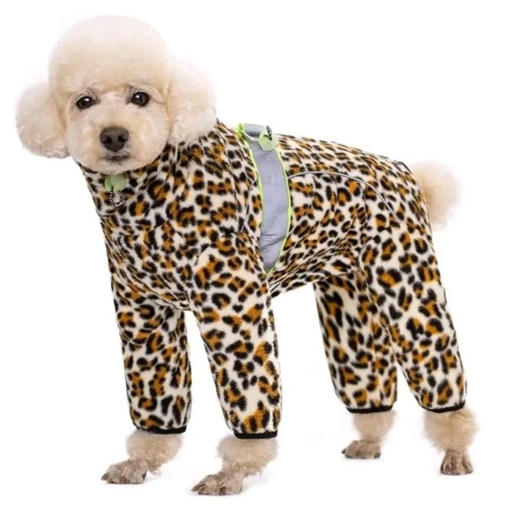 AITOLI‎ Dog Coats for Small Dogs, Polar Fleece Dog Pajamas Bodysuit for Small